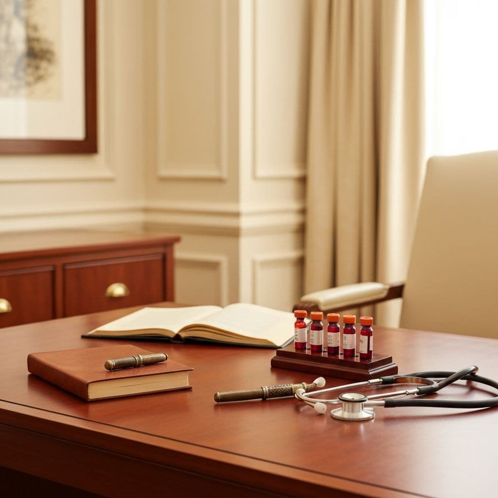 Premium wellness consultation setting